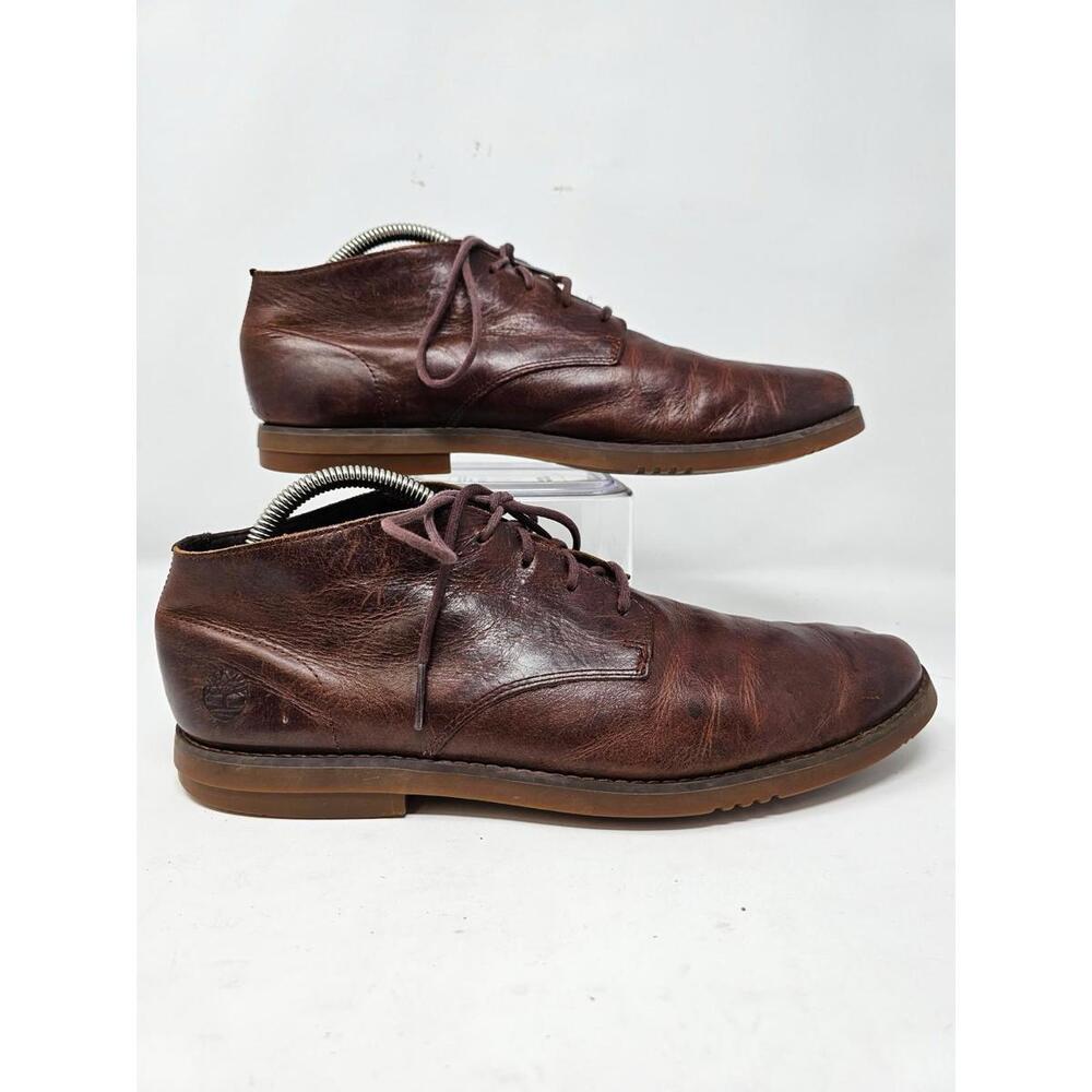 Timberland‎ Yorkdale Brown Leather Lace Up Chukka Boots A22GK Men’s Size 12